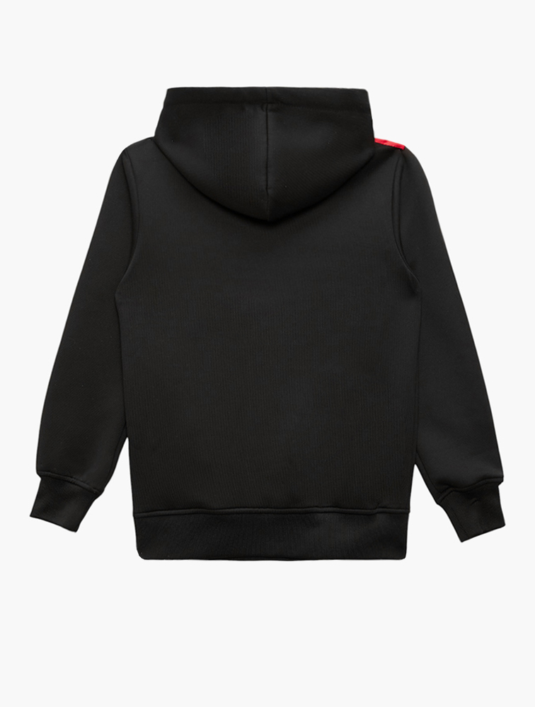 MyRunway | Shop XT Black Quarter Zip Jersey Hoodie for Kids from